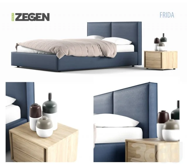 Bed and bedside table decor company Zegen +